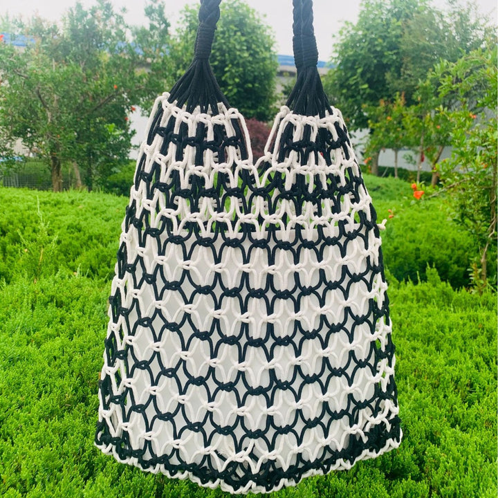 Handcrafted mesh tote bag made of tear-resistant material Stornfield