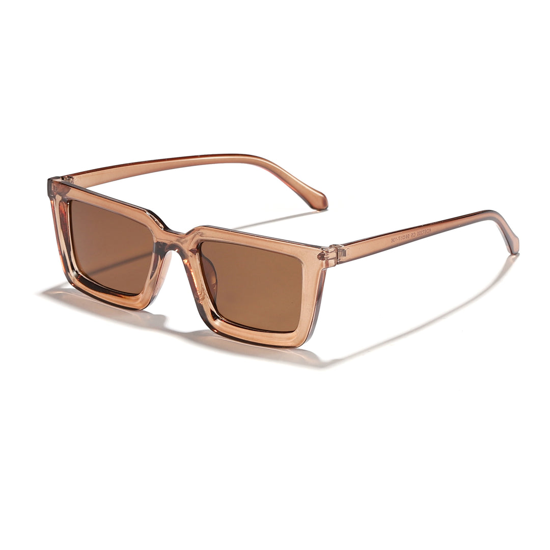 Women's modern square sunglasses with mirrored lenses Stornfield