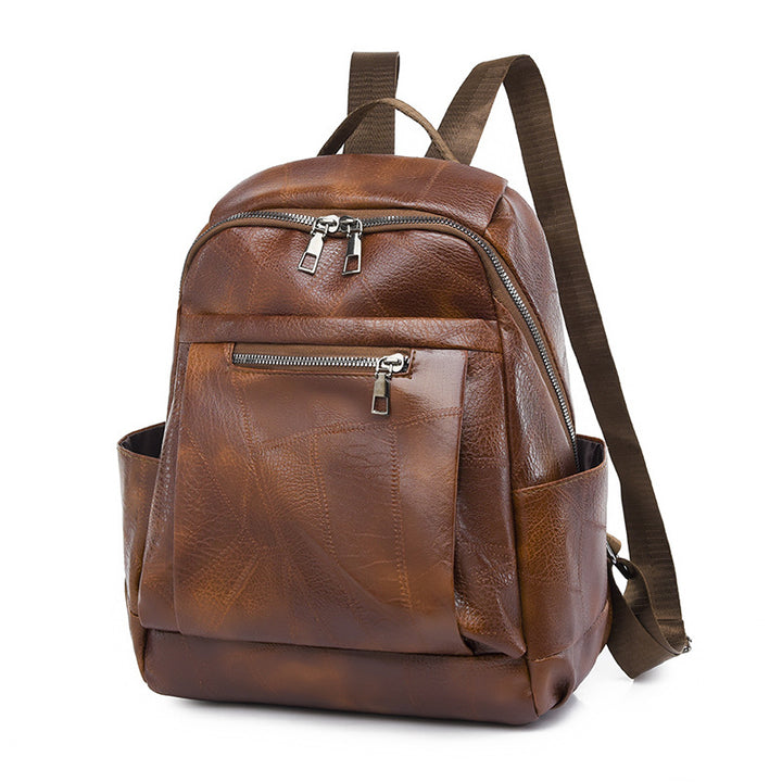 Luxurious Multi-Compartment Leather Backpack Stornfield