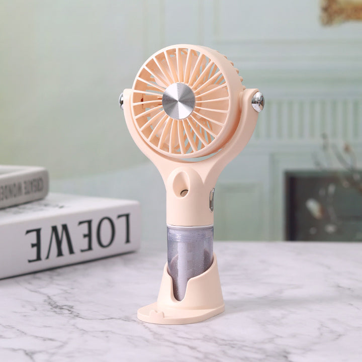 Unisex Portable Fog Fan with USB Charging Function and Flexible Tilt Mechanism Stornfield