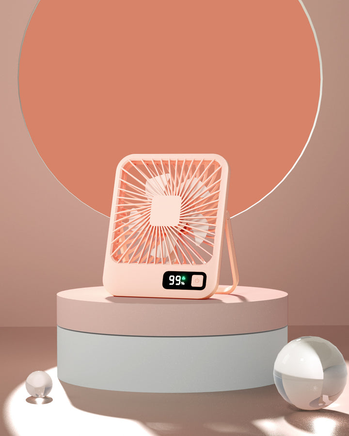 Women Portable USB Fan with LED Display Stornfield