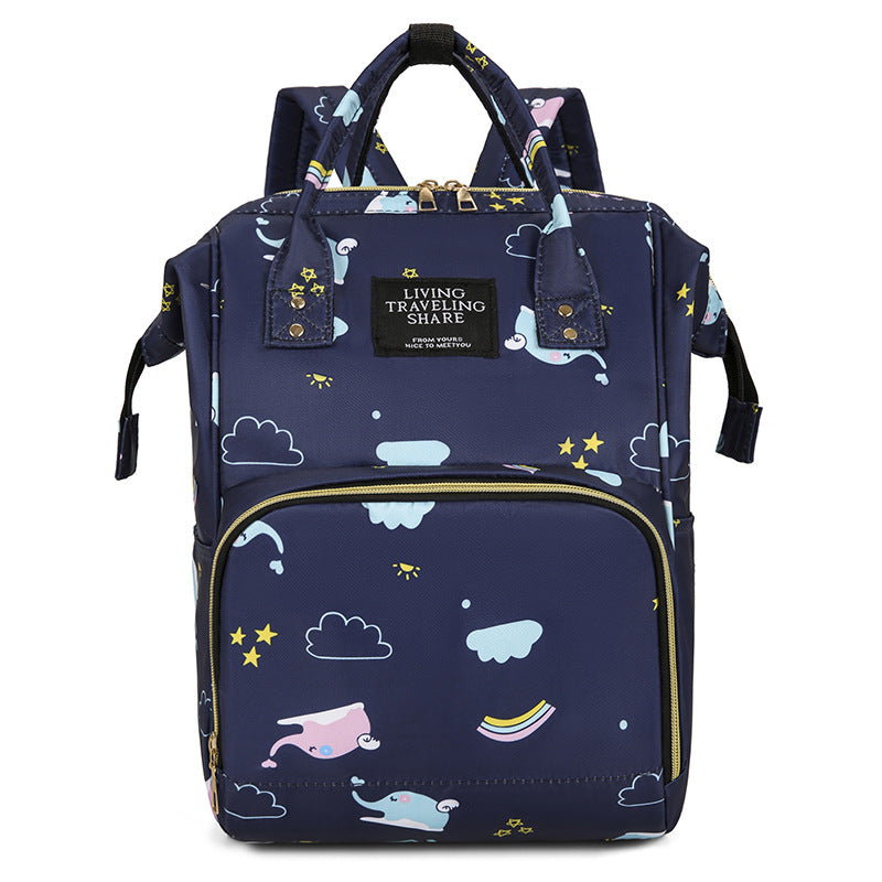Whimsical Print Multi-Functional Baby Backpack Stornfield