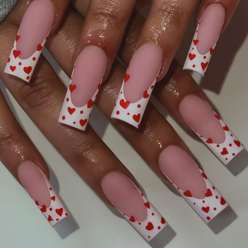 Artificial nails with heart design Stornfield