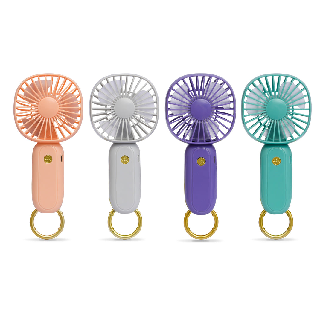 Unisex Portable Mini-Hand Fan with Key Ring and USB Charging Function Stornfield