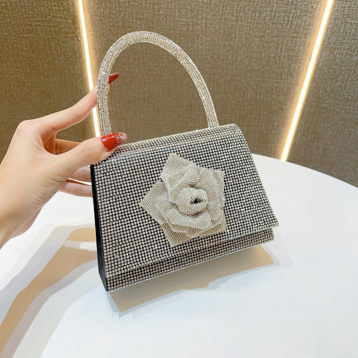 Decorative Satin Evening Handbag