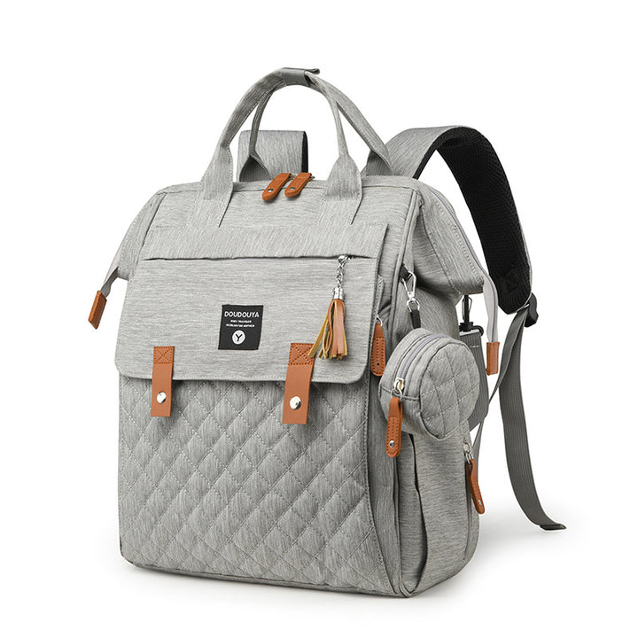 Multifunctional Quilted Diaper Backpack Stornfield
