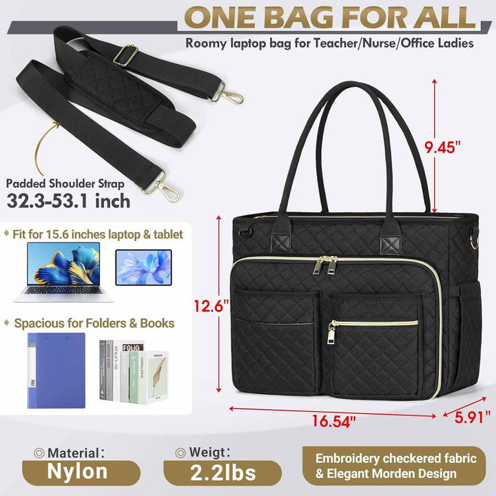 Practical tote bag with intelligent compartment system Stornfield