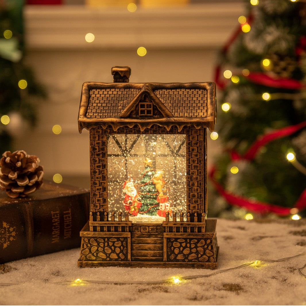 Decorative Snow Globe House Scene