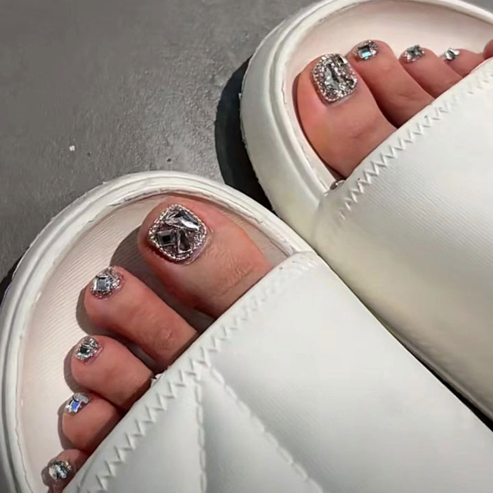 Luxury Press-On Toenail Art Set Stornfield