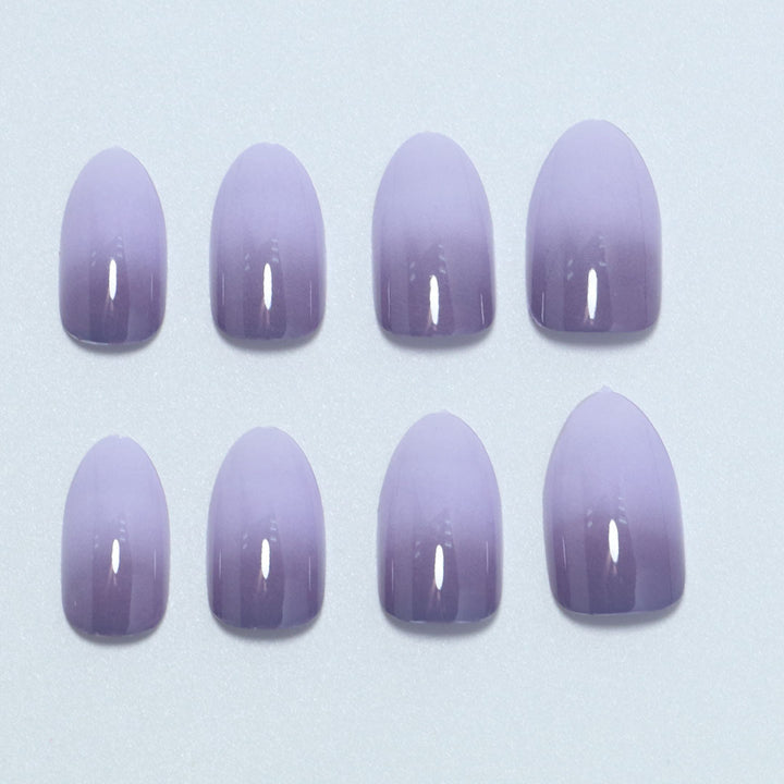 Gradient Almond-Shaped Press-On Nails Stornfield