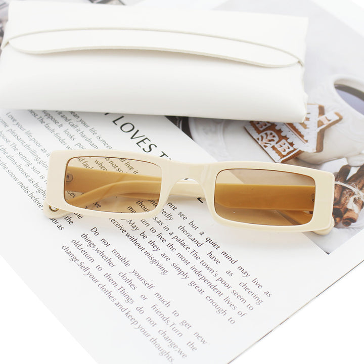 Women's fashion rectangular sunglasses with textured frame Stornfield