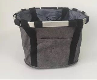 collapsible insulated front bike basket with quick-release mounting and waterproof liner Stornfield