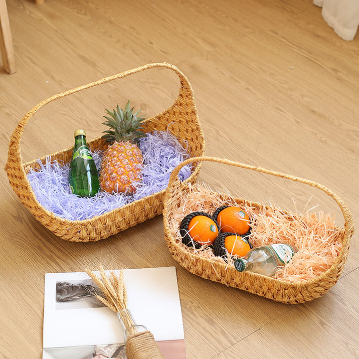 Unisex Handwoven Shopping Basket with Ergonomic Design Stornfield
