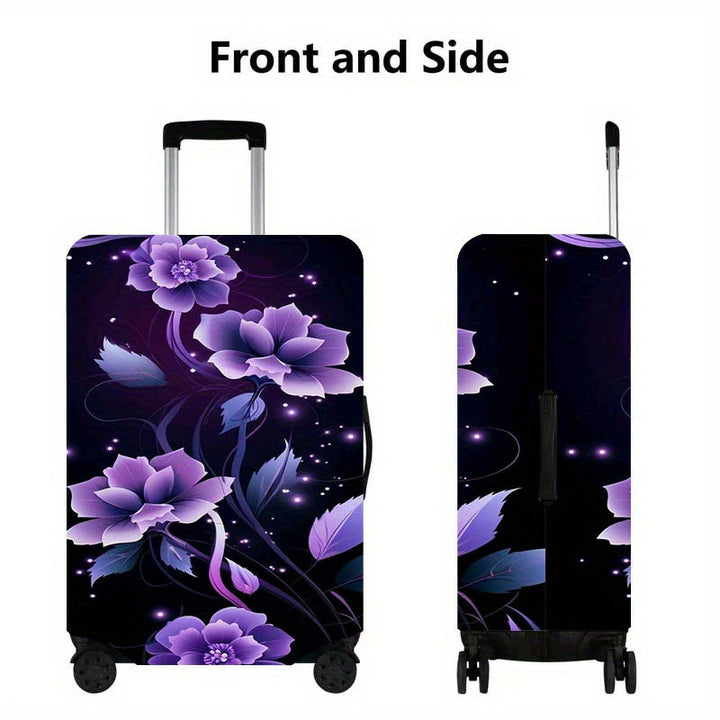 Ladies rolling suitcase with floral decor and shockproof cover Stornfield