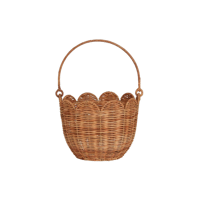 Scalloped Edge Woven Storage Basket Stornfield