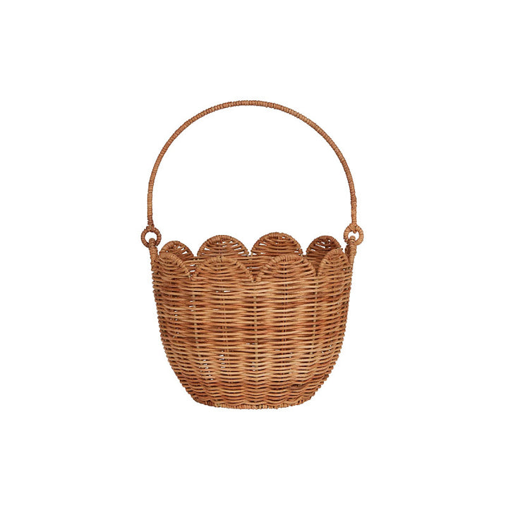 Scalloped Edge Woven Storage Basket Stornfield