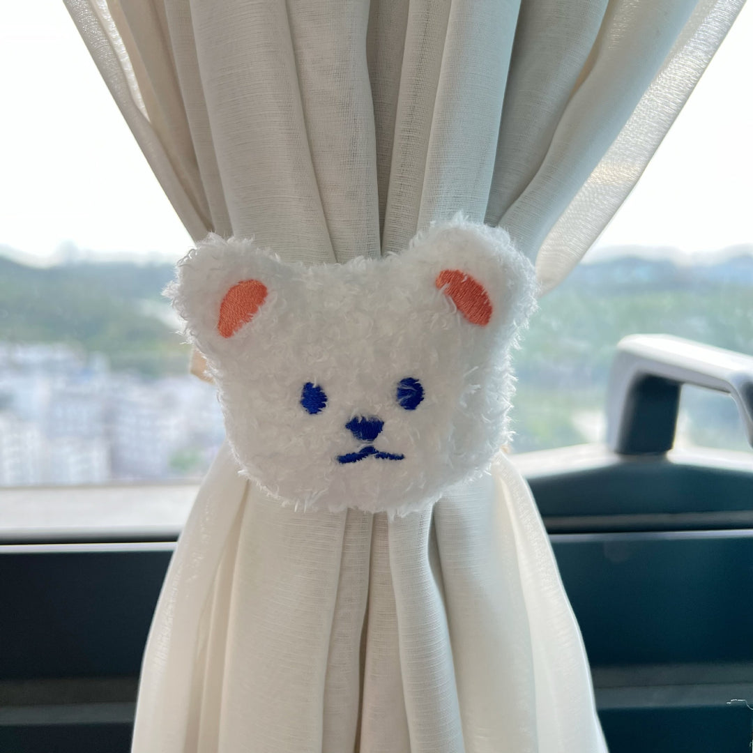 Plush Teddy Curtain Tieback