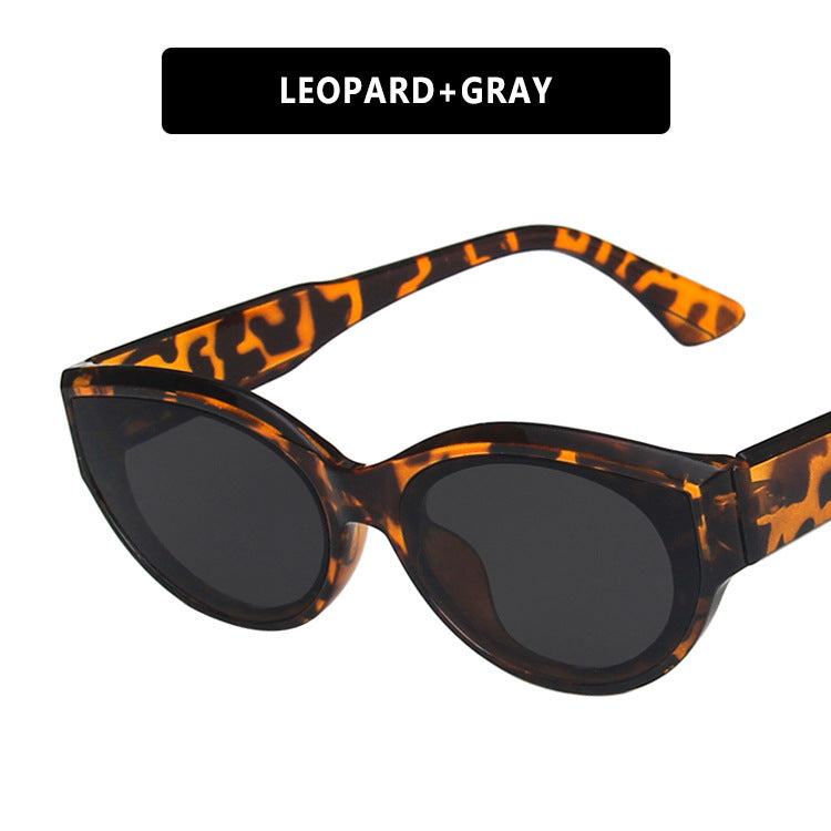 Women Cat-Eye Sunglasses with stylish leopard pattern and UV protection Stornfield