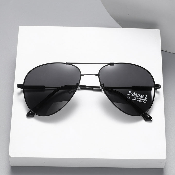 Men's polarized airplane sunglasses with ultra-light frame and UV protection Stornfield