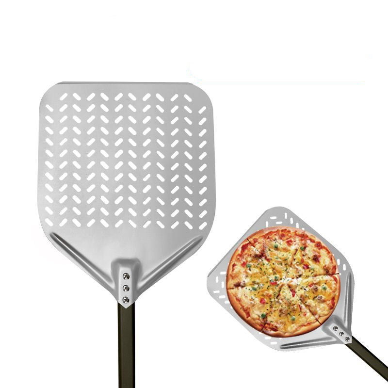 perforated aluminum pizza peel with long ergonomic reinforced handle Stornfield