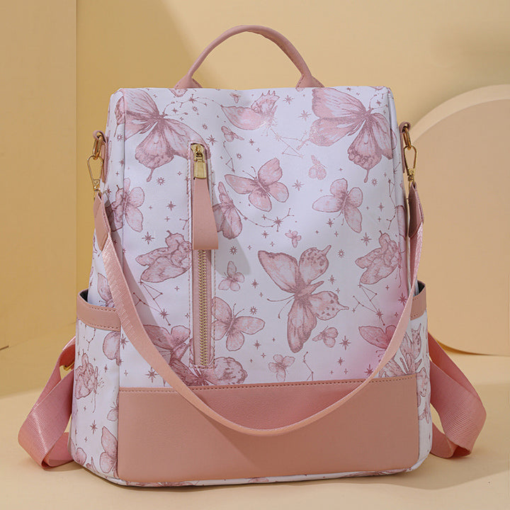 Stylish Butterfly Print Backpack Stornfield
