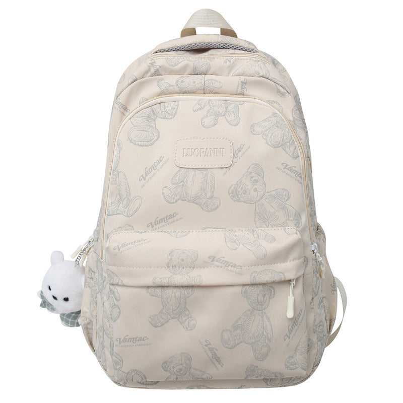 Backpack Made of Durable Nylon with Cute Bear Pattern Stornfield