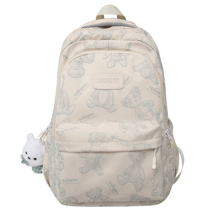 Backpack Made of Durable Nylon with Cute Bear Pattern Stornfield