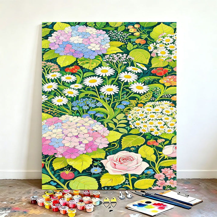DIY Floral Canvas Painting Kit Stornfield