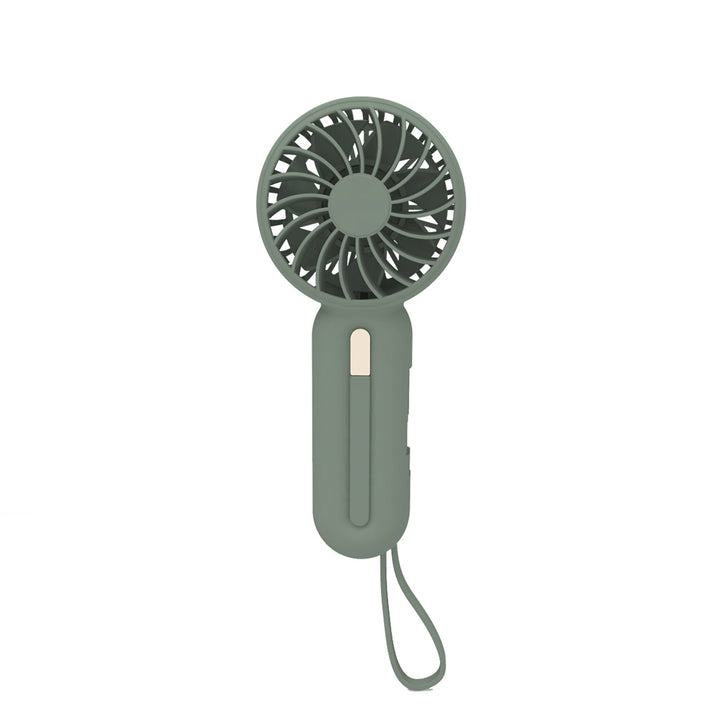Unisex nan compact rechargeable battery handheld fan with foldable handle and carrying strap Stornfield