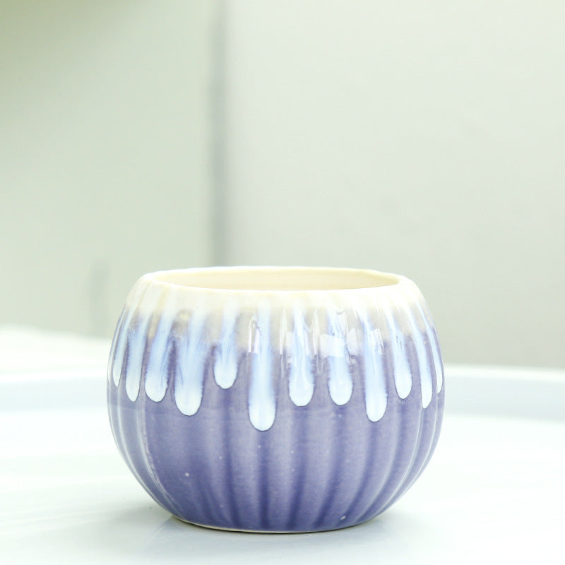 Ribbed Ceramic Planter Stornfeild