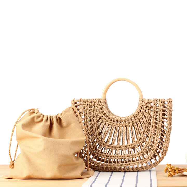 Handcrafted Trend Bag Made of Natural Wicker Stornfield