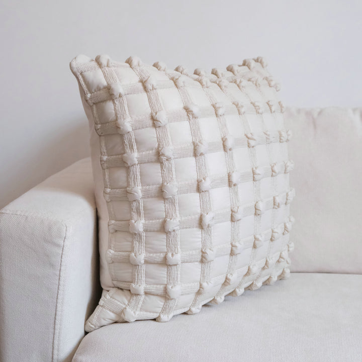 Textured Woven Accent Cushion for Living Room