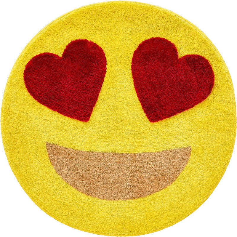 Playful Round Pool-Themed Rug