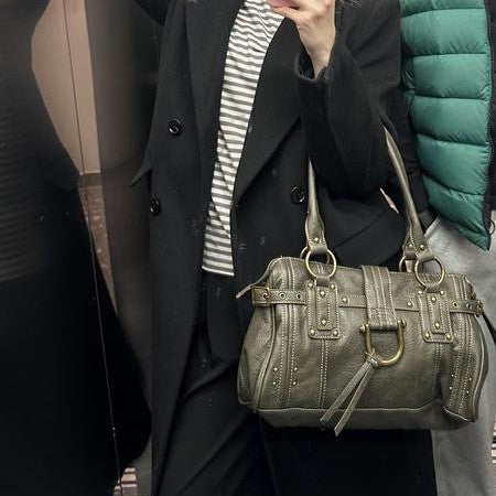 Elegant Textured Leather Handbag