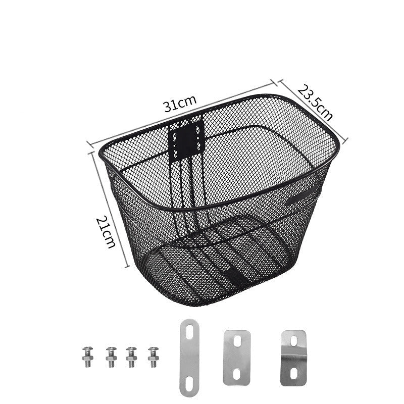 front-mount mesh bicycle basket with universal bracket Stornfield
