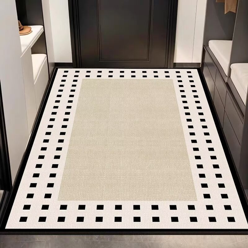 Elegant Textured Entryway Rug