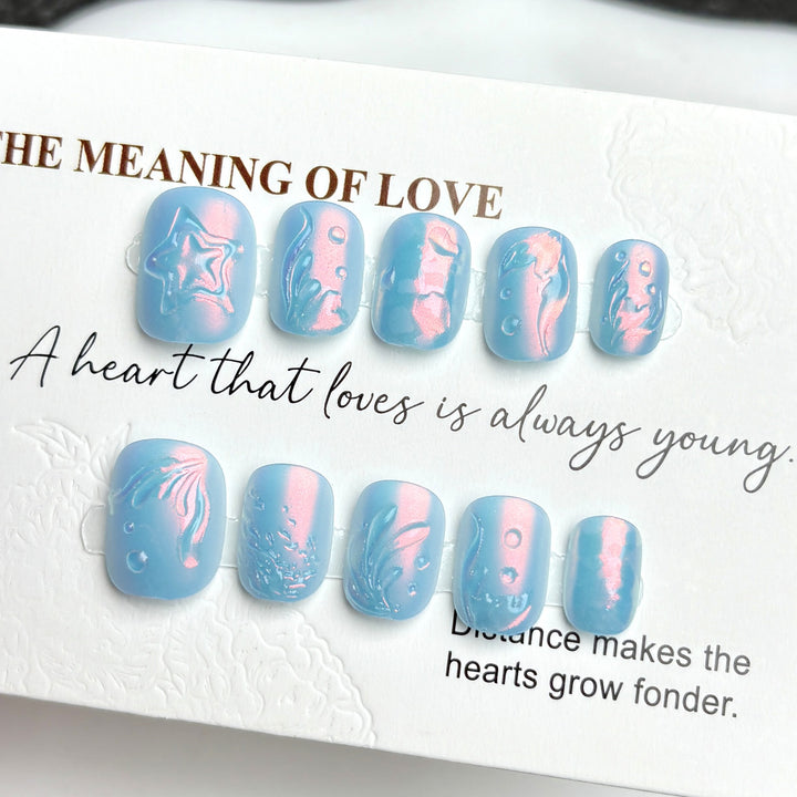 Artistic Gel Press-On Nail Art Set