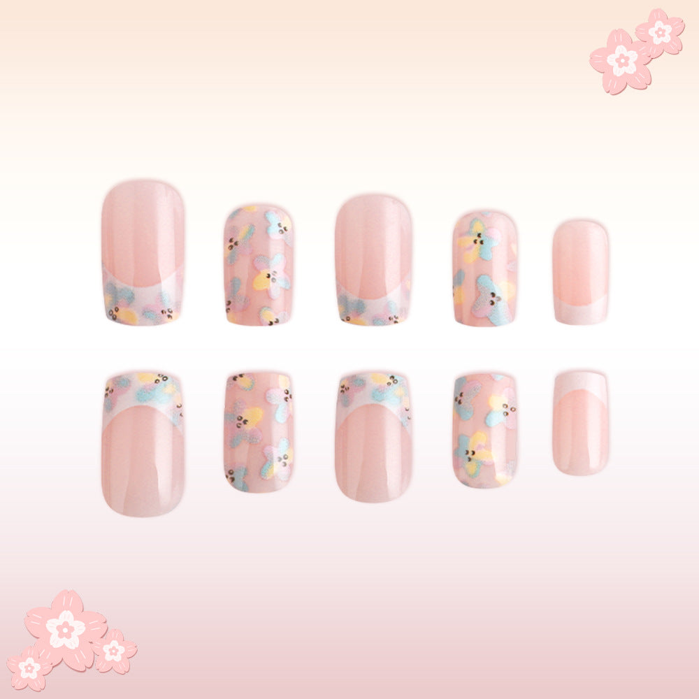 Floral Design Press-On Nails Stornfield