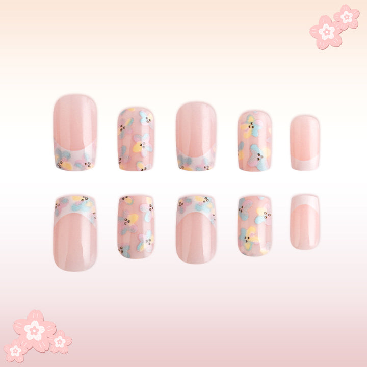Floral Design Press-On Nails Stornfield