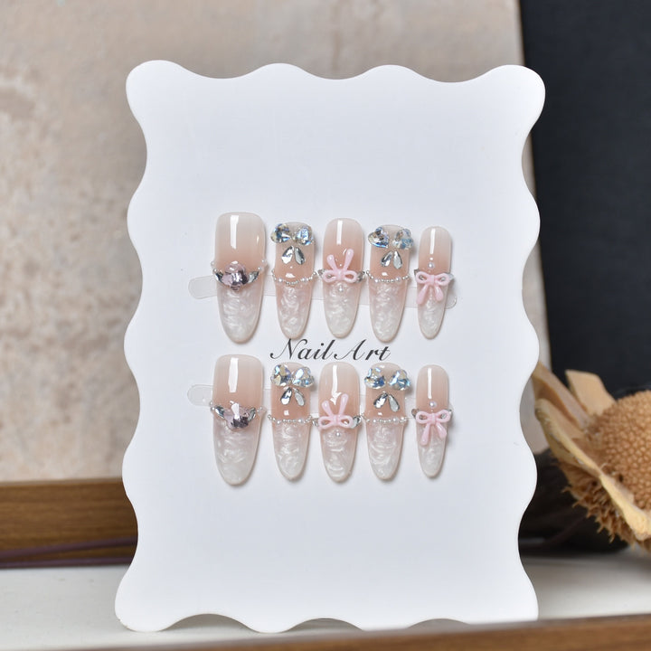 Luxury Decorative Press-On Nail Extensions Stornfield