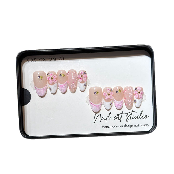 Handmade Floral Press-On Nail Set Stornfield 1788224057