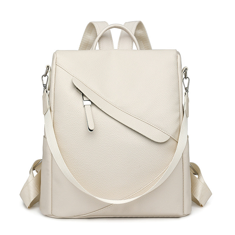 Chic Textured Leather Backpack Stornfield