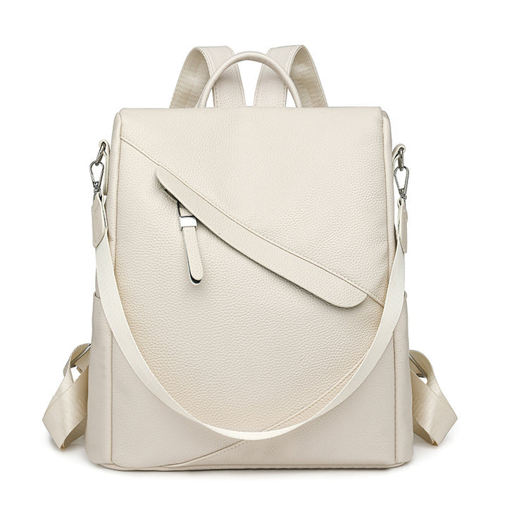 Chic Textured Leather Backpack Stornfield