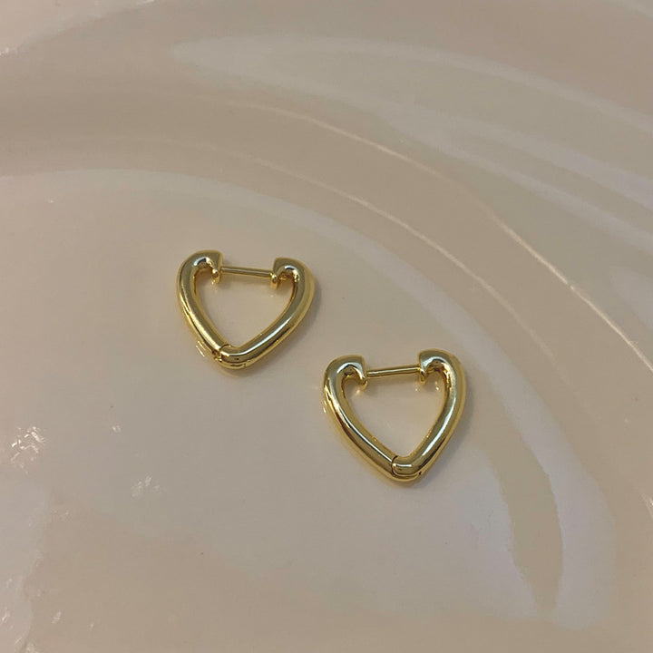 Heart-Shaped Earrings Made of Stainless Steel Stornfield