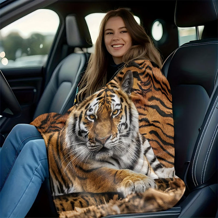 Plush Animal-Themed Throw Blanket