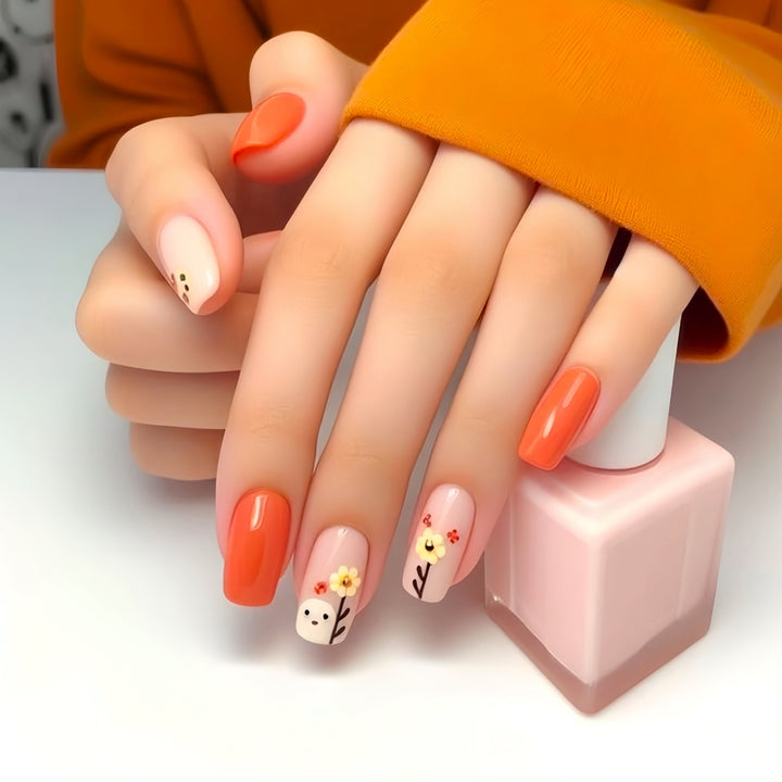 Artistic Floral Nail Art Stornfield