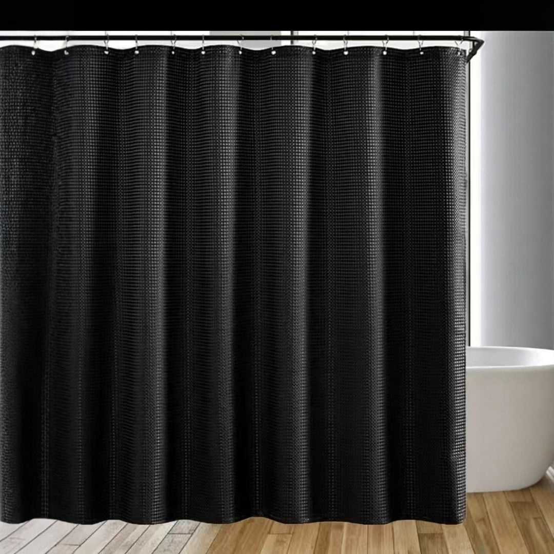 Textured Waterproof Shower Curtain Stornfield