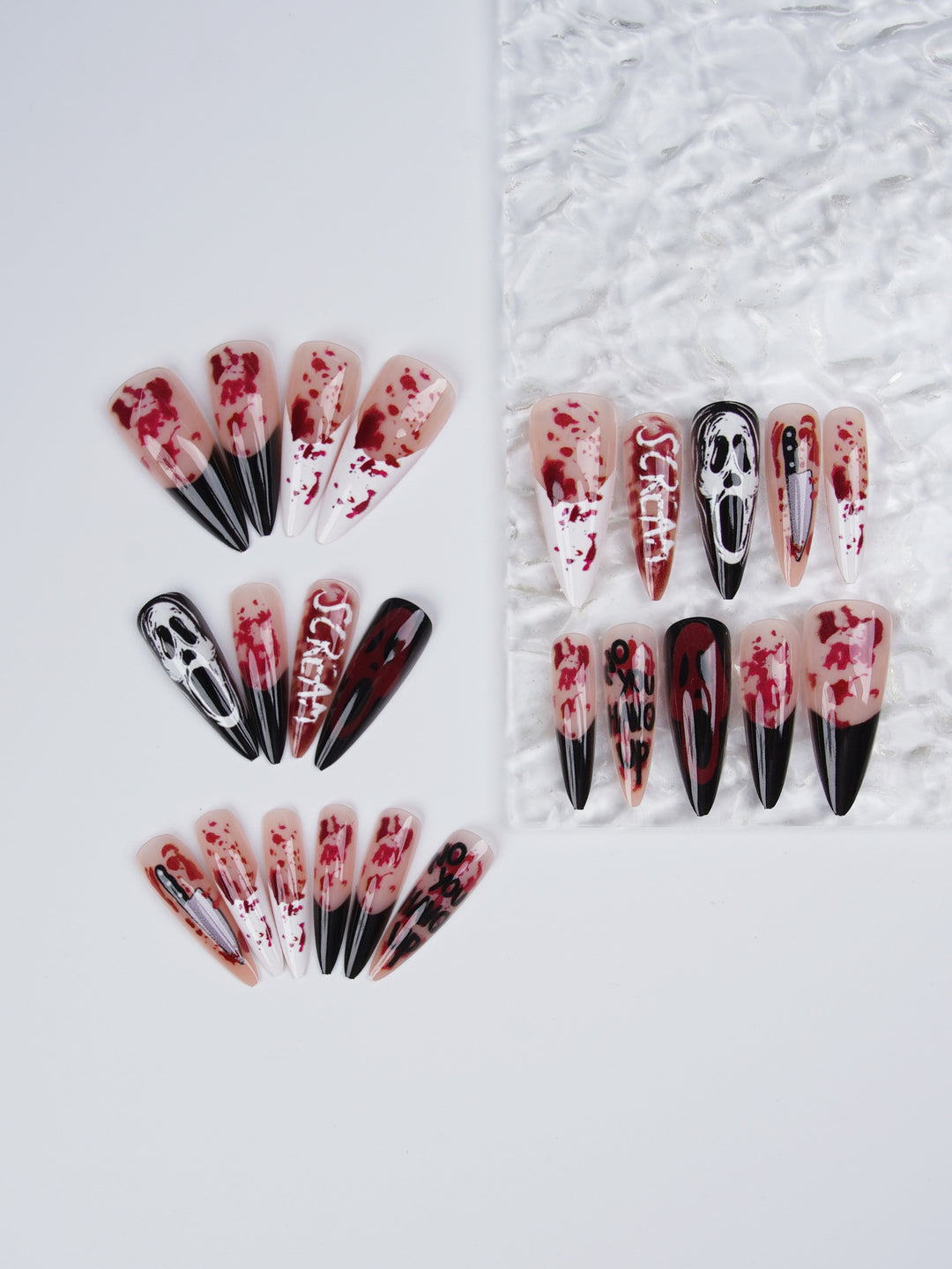 Halloween Fake Nail Set with Creepy Design Stornfield