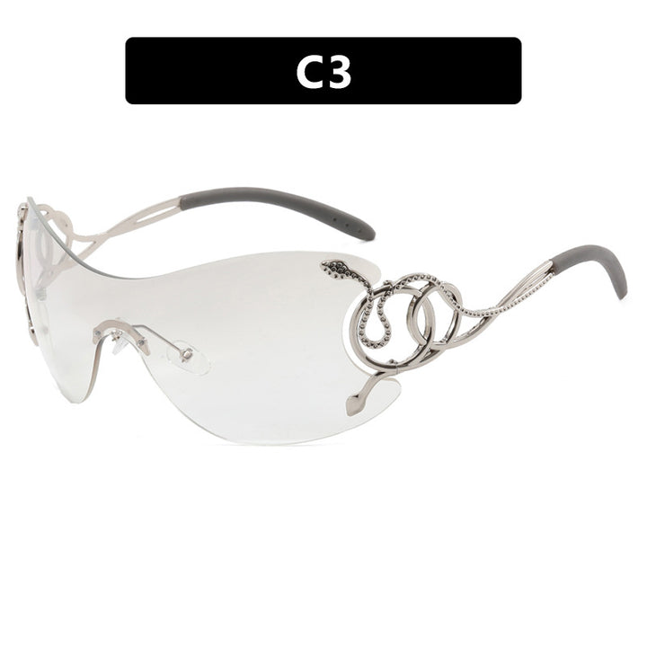 Women’s futuristic sunglasses with playful design Stornfield