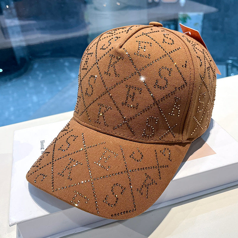 Women's Rhinestone-Embellished Adjustable Baseball Cap Stornfield